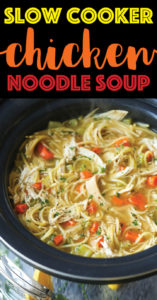 Slow Cooker Chicken Noodle Soup via Damn Delicious
